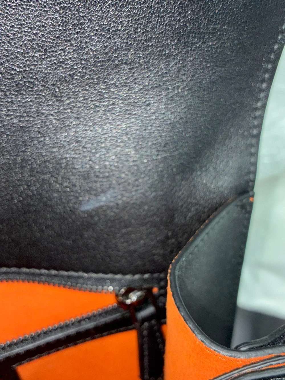 MCM Patricia Studded Leopard Haircalf Crossbody bag- Black Leather-preowned - Picture 4 of 9